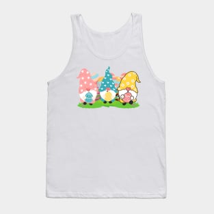 Happy Easter, Easter Gnomes - Cute Easter Gnomes Tank Top